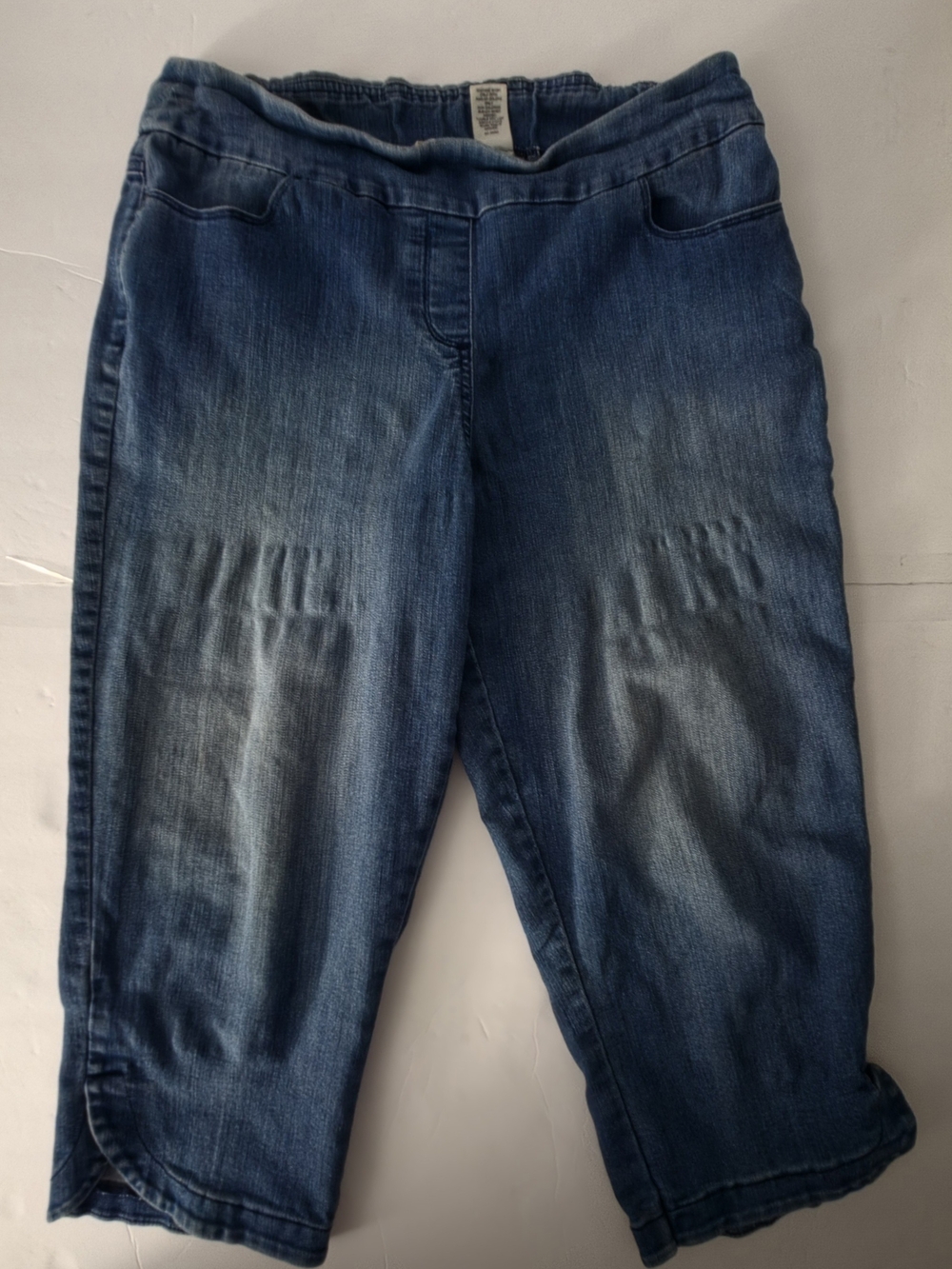 Westbound Dark Blue Denim Cropped Jeans